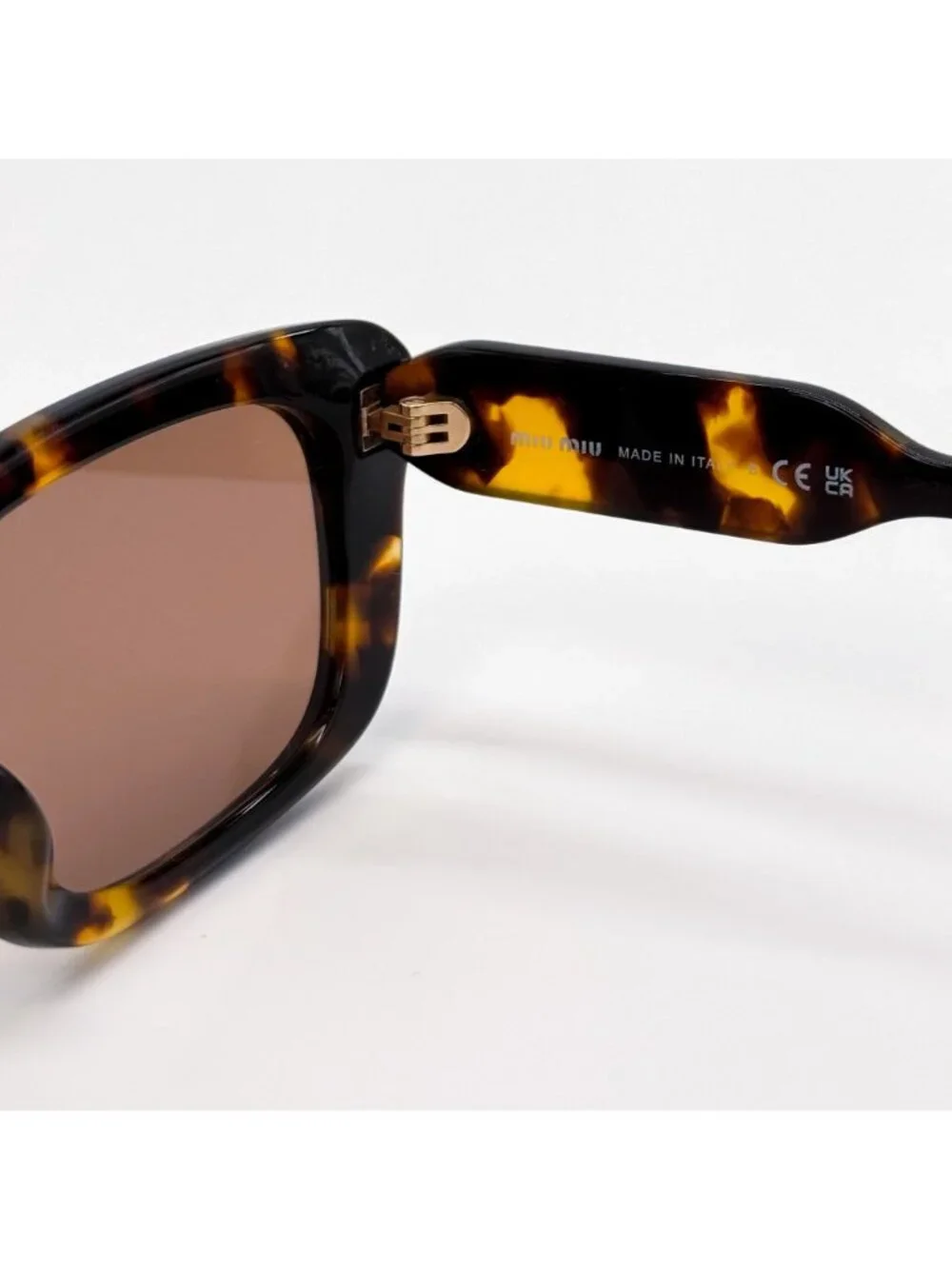 New Miu Miu MUB12S 14L20D Havana Cat Eye Sunglasses SMU B12